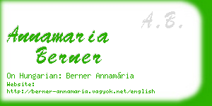 annamaria berner business card
